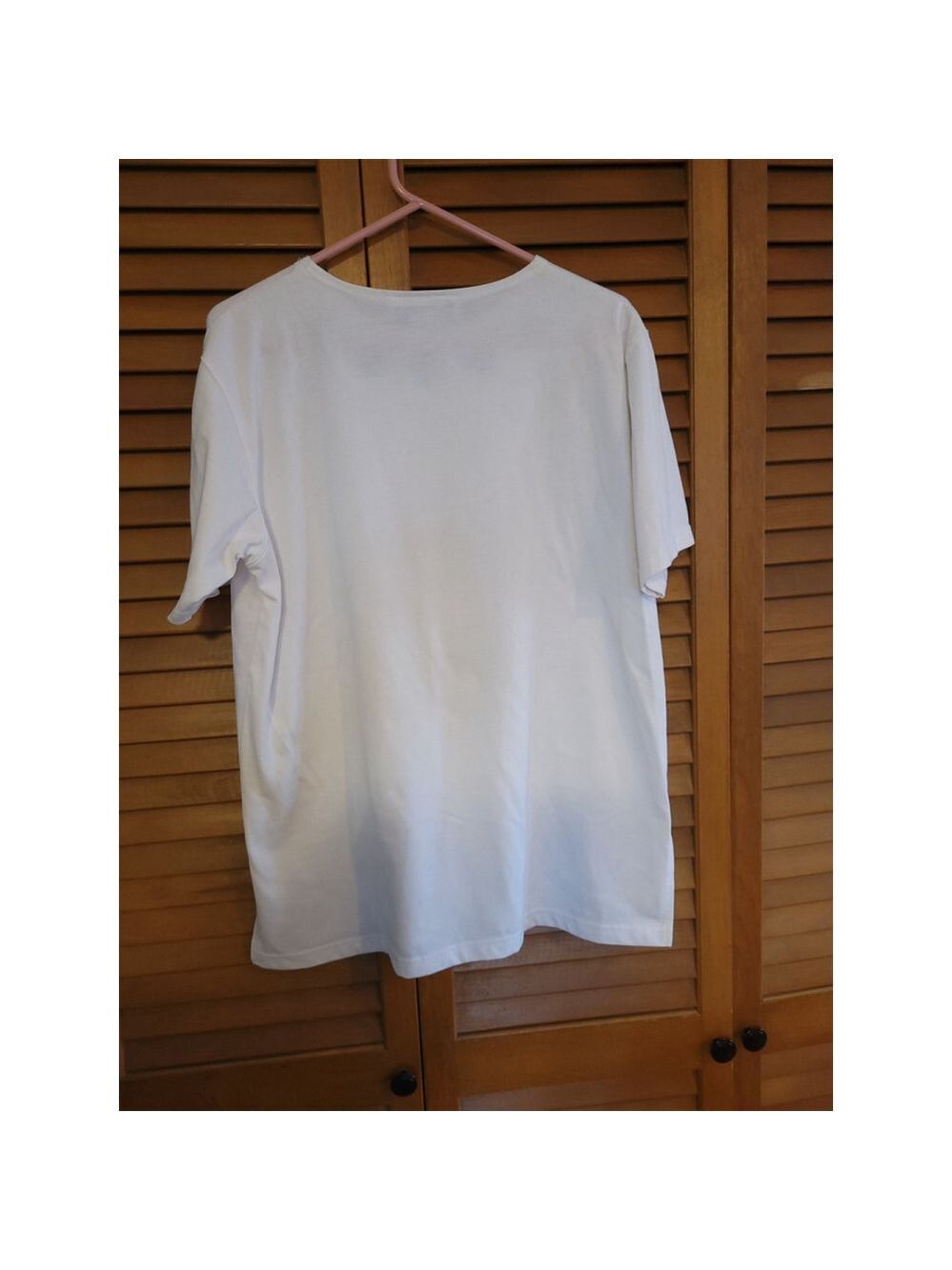 Women's New York T-Shirt M White Geometric Embroidery - Picture 5 of 6